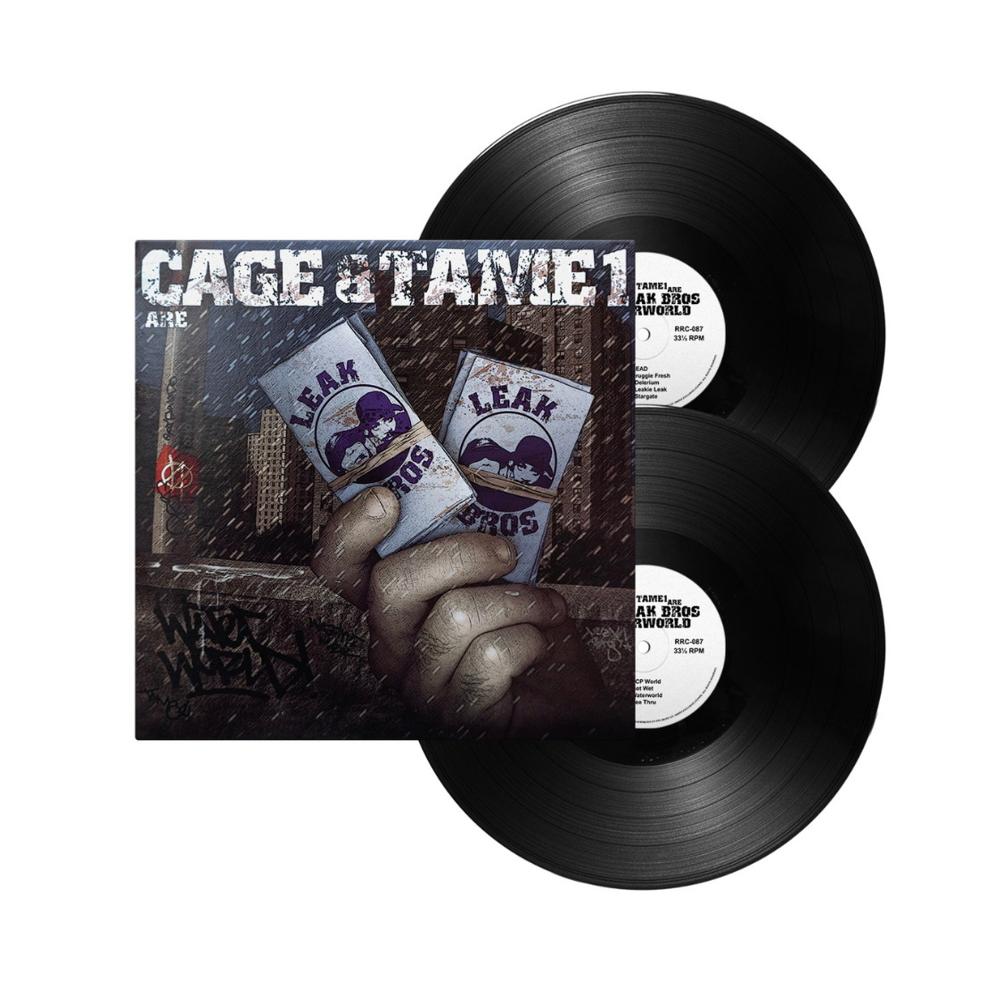 Cage & Tame1 Leak Bros – Waterworld 2LP Cage & Tame One (Leak Bros) Waterworld (Vinyl 2xLP)