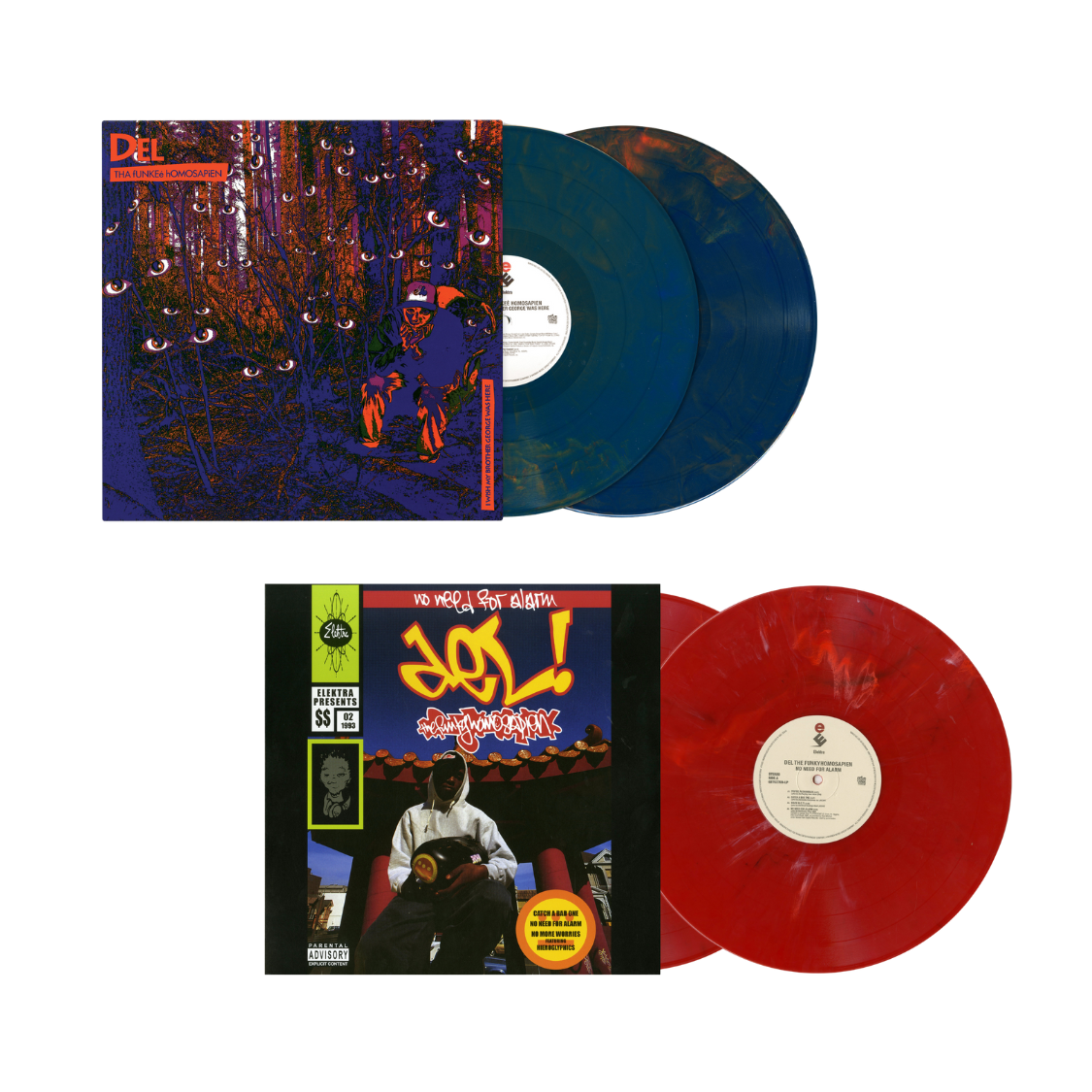 Del The Funky Homosapien 1st & 2nd Albums (Colored 4xLP Bundle)