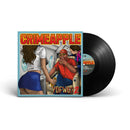 A vinyl record labeled CRIMEAPPLE YDFWC? with album artwork featuring two characters in a casual setting.