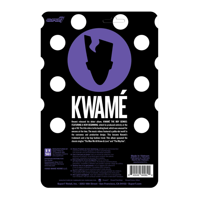 Kwamé (Black/White Polka Dot) ReAction (3.75" Figure)
