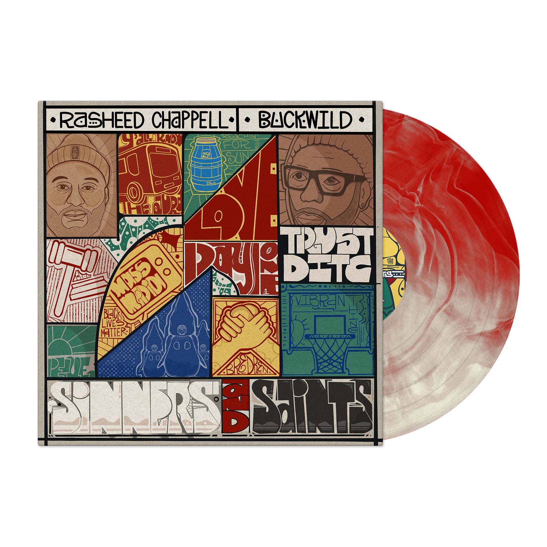 Sinners and Saints (Red & White Swirl Colored LP)