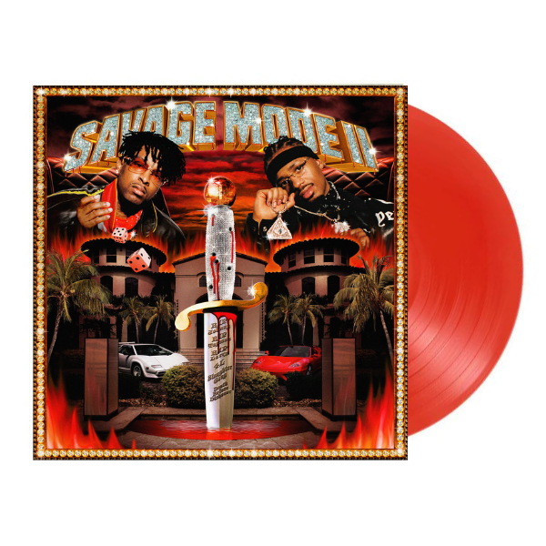 21 Savage And Metro Boomin Dual Signed savage mode 2 Album Vinyl Beckett  BAS COA