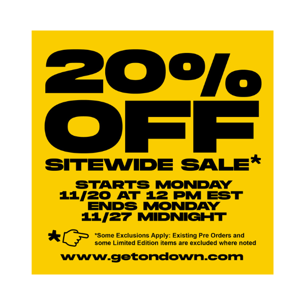 GET ON DOWN 20% OFF SALE