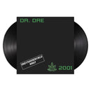 Two vinyl records with 'Dr. Dre' and '2001' text on the labels - Zoomed Out