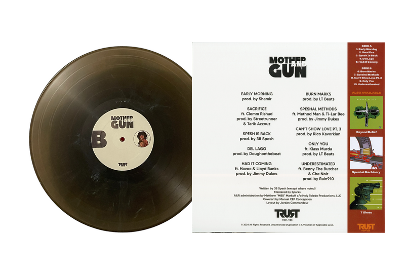 38 Spesh - Mother & Gun (Colored Vinyl LP) 38 Spesh - Mother & Gun (Colored Vinyl LP)