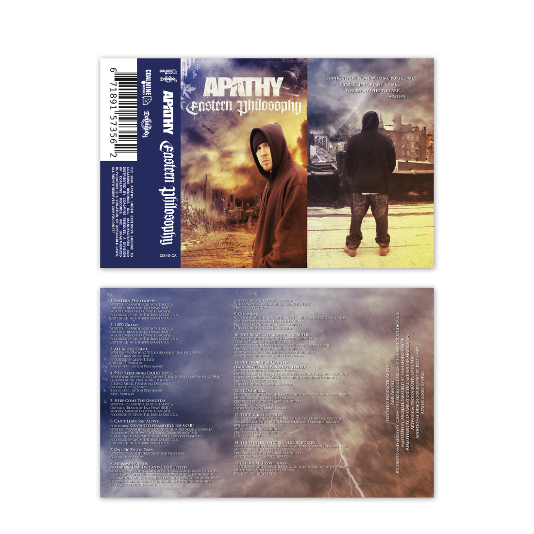Apathy - Eastern Philosophy 20th Anniversary (Cassette)