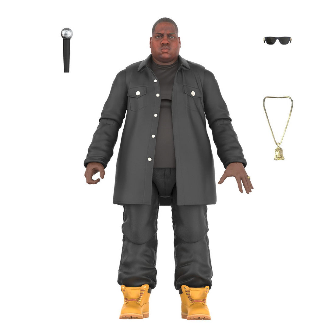The Notorious B.I.G. フィギュア hip-hop TThe Notorious BIG - Super 7 Biggie Deluxe (7
