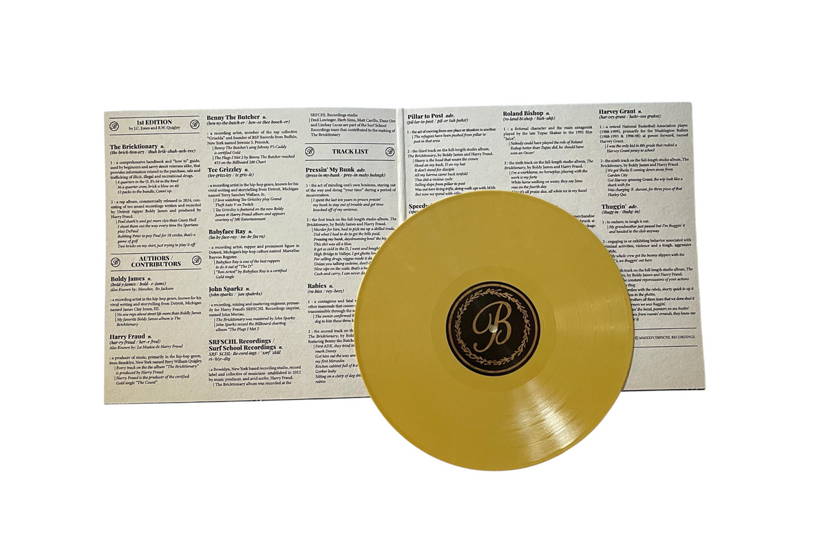 Boldy James x Harry Fraud - The Bricktionary (Marbled Gold LP)