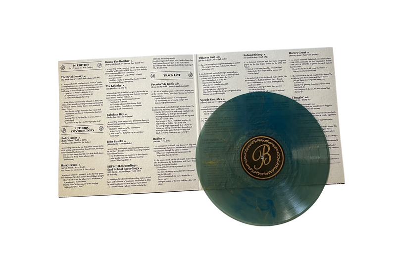 The Bricktionary (Blue & Gold Flake Splash Colored LP)