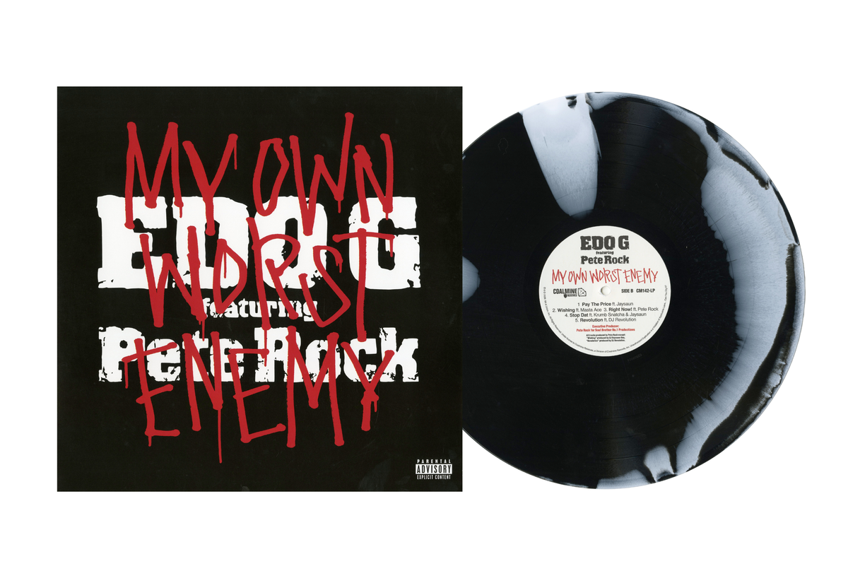 Edo G feat Pete Rock - My Own Worst Enemy (Swirl LP w/ OBI & Flexi