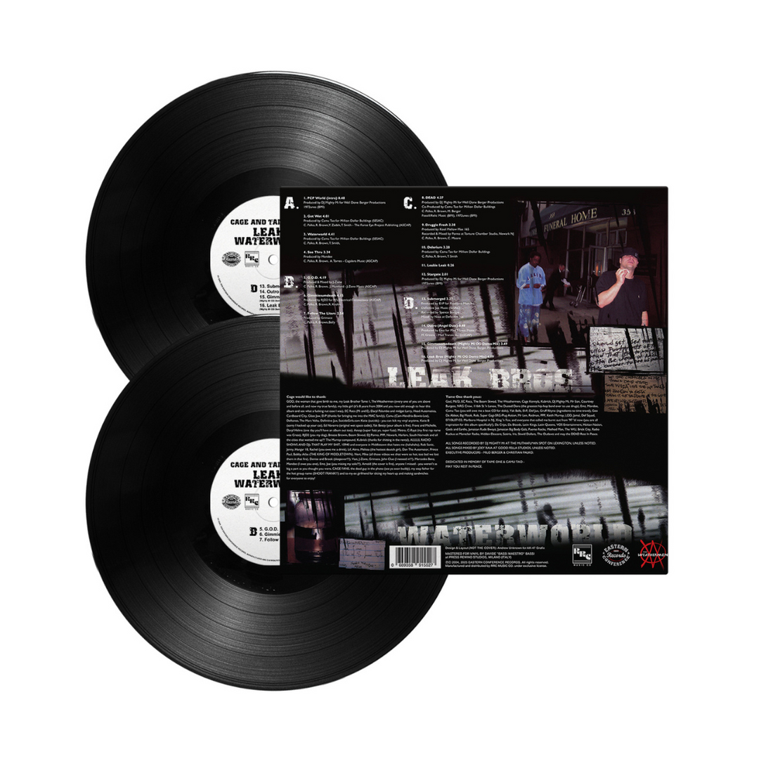 Cage & Tame1 Leak Bros – Waterworld 2LP Cage & Tame One (Leak Bros) Waterworld (Vinyl 2xLP)