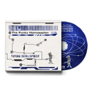 CD with cover featuring futuristic design and text 'The Funky Homosapian' on a white background