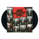 Vinyl record with a collage of images and 'Die Rugged Man Die!' text on the cover.