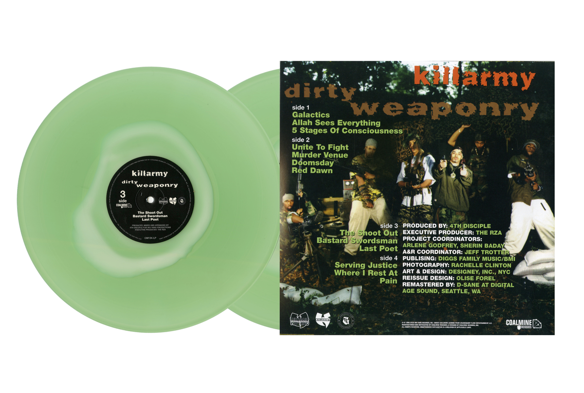 KILLIN' FIELD OG Press 未開封 新品 G RAP Killarmy - Dirty Weaponry (Ghost Camo Colored Vinyl 2xLP)