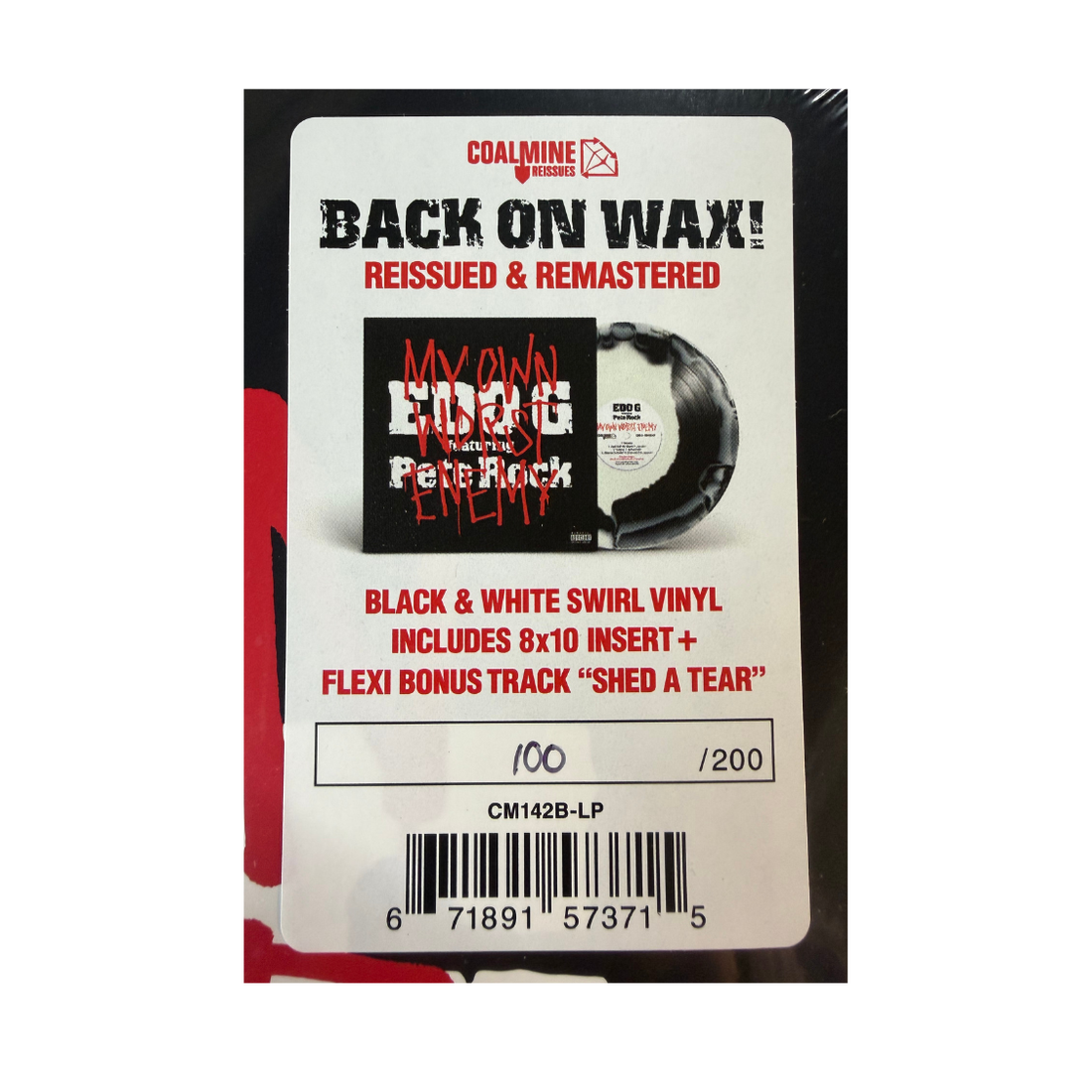 Edo G feat Pete Rock - My Own Worst Enemy (Swirl LP w/ OBI & Flexi