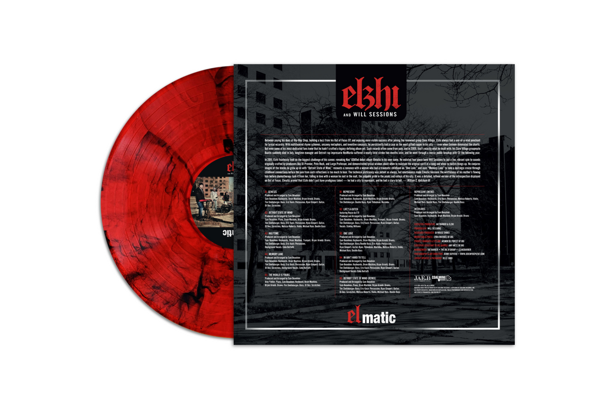 Elzhi - Elmatic (Ruby & Black Marbled Colored Vinyl LP) Elzhi - Elmatic (Ruby & Black Marbled Colored Vinyl LP)