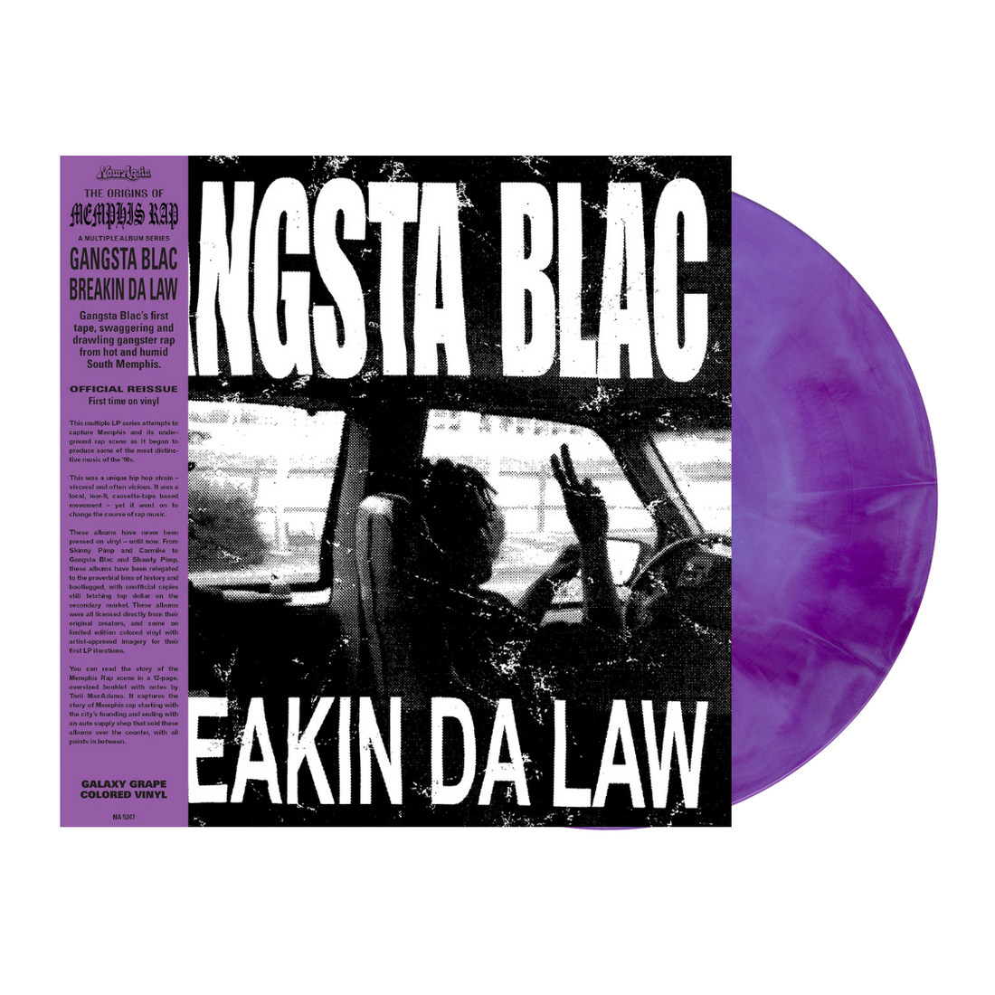 Gangsta Blac - Breakin Da Law (Colored Vinyl LP) Gangsta Blac - Breakin Da Law (Colored Vinyl LP)