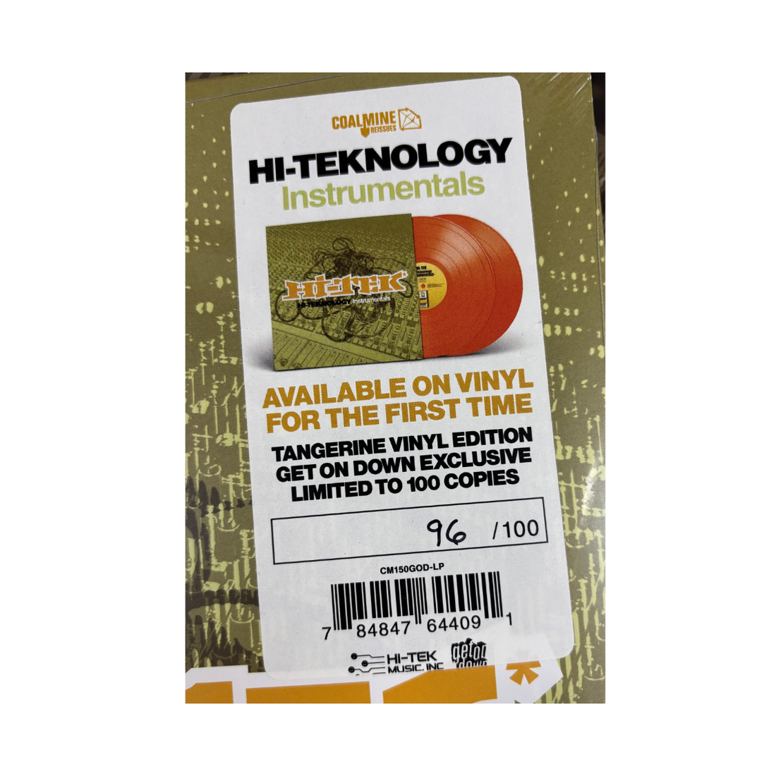 Hi-Tek - Hi-Teknology : Instrumentals (Tangerine Orange Vinyl 2xLP) Hi-Tek - Hi-Teknology : Instrumentals (Tangerine Orange Vinyl 2xLP)