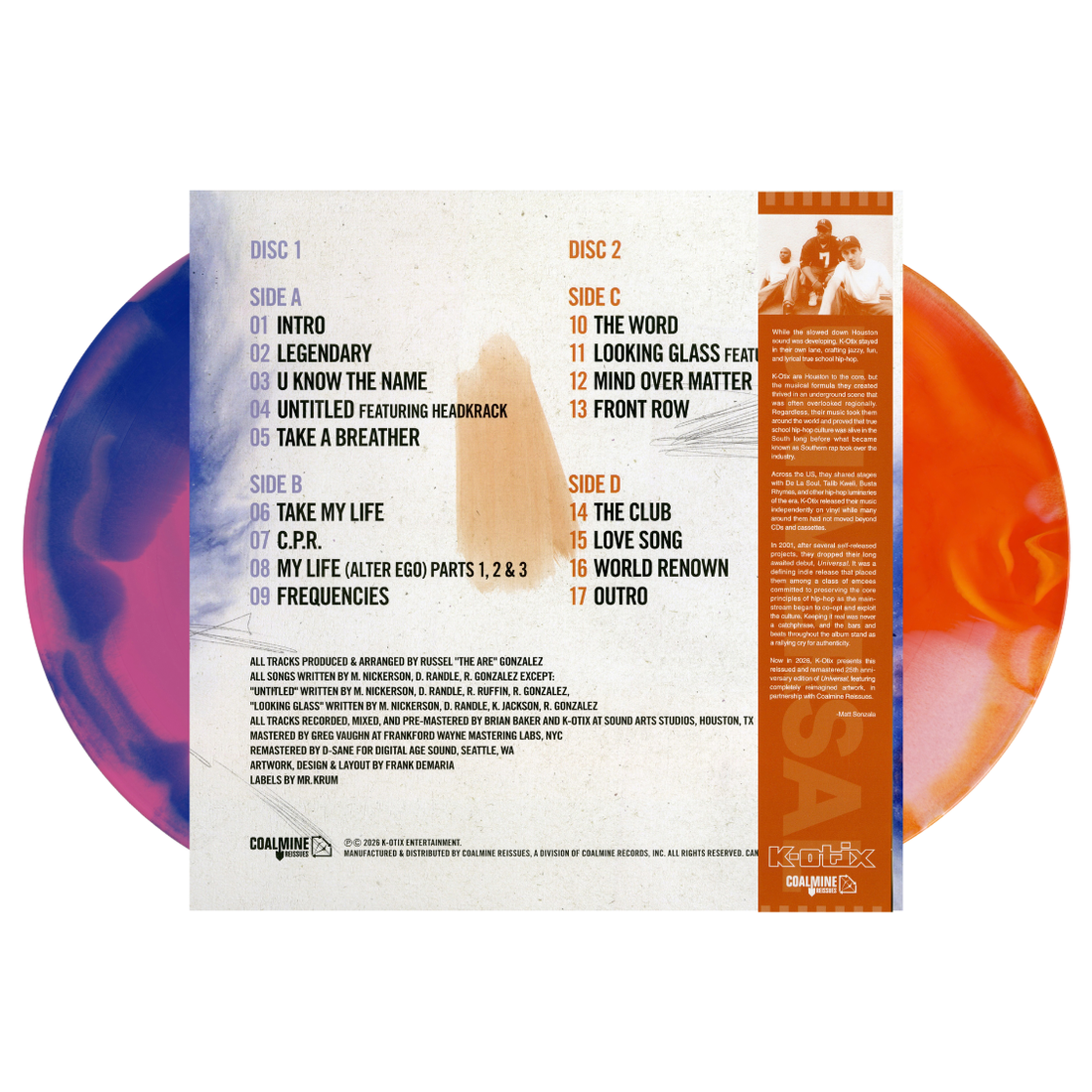 K-Otix - Universal : 25th Anniversary Reissue (Swirl Colored 2xLP