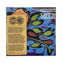 The album cover for 'Let's Talk' by Ray Alexander Technique, featuring a psychedelic illustration of a large orange and yellow flower with green leaves on a blue and purple background. The text 'RAYALEXANDER TECHNIQUE LET'S TALK' is written at the top, and song titles are printed on the leaves.