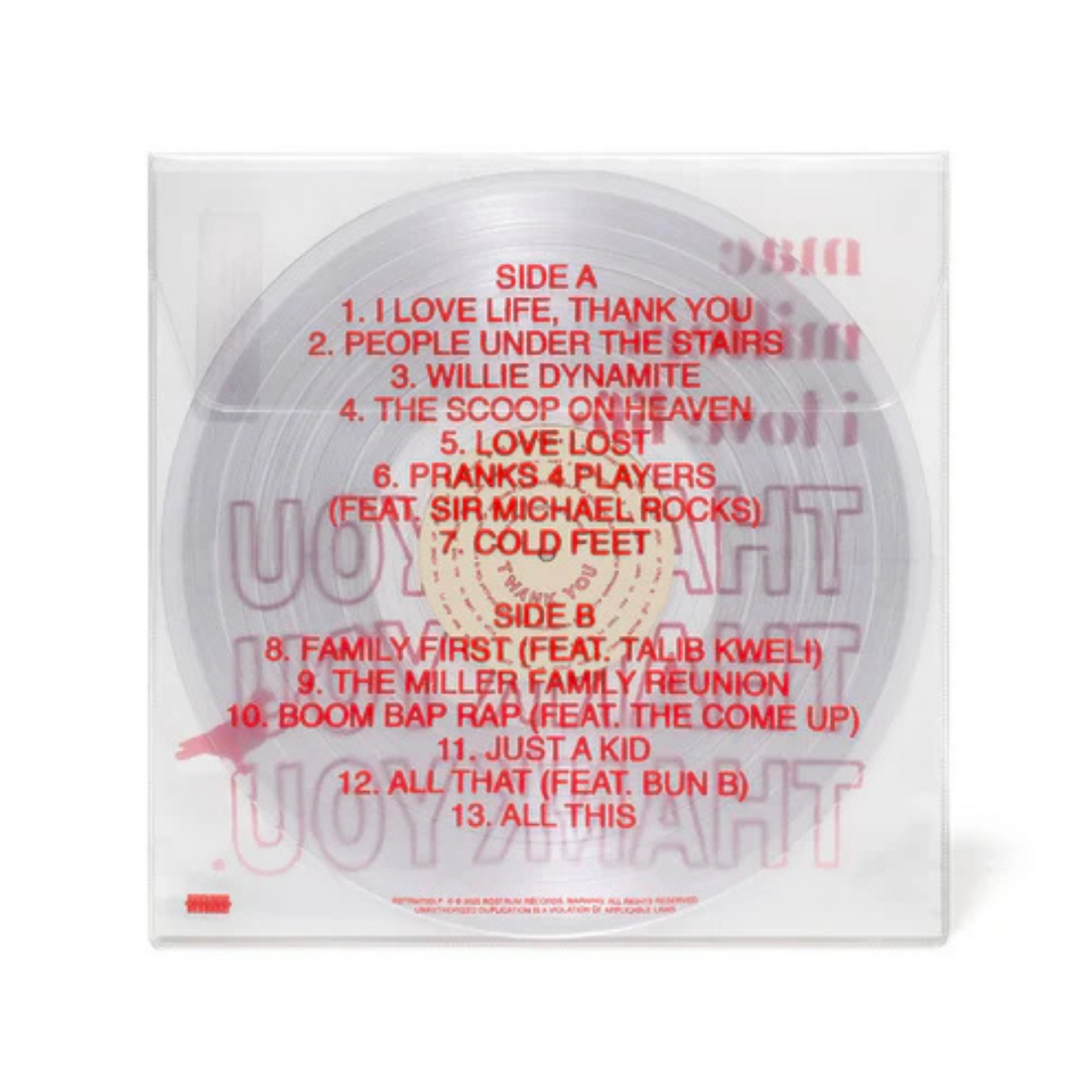 Mac Miller - I Love Life, Thank You (Clear Vinyl LP)