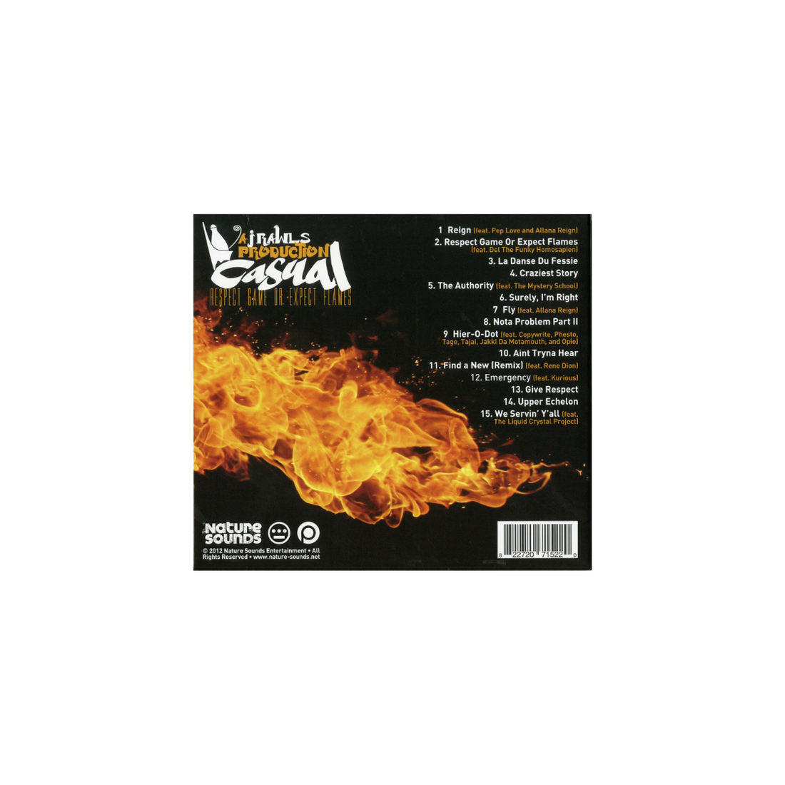 Casual - Respect Game Or Expect Flames (CD)