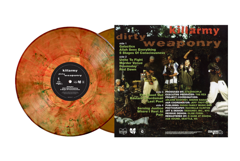 Killarmy - Dirty Weaponry (Napalm Smoke Colored Vinyl 2xLP) Killarmy - Dirty Weaponry (Napalm Smoke Colored Vinyl 2xLP)