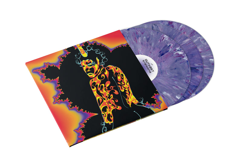 3 purple Vinyl records coming out of Outkast Stankonia jacket