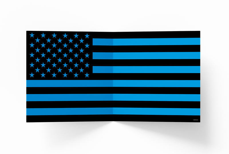 Glow in the dark flag with stars and stripes 