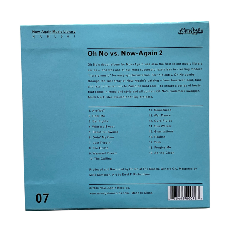 Oh No - Oh No vs. Now Again 2 (CD)