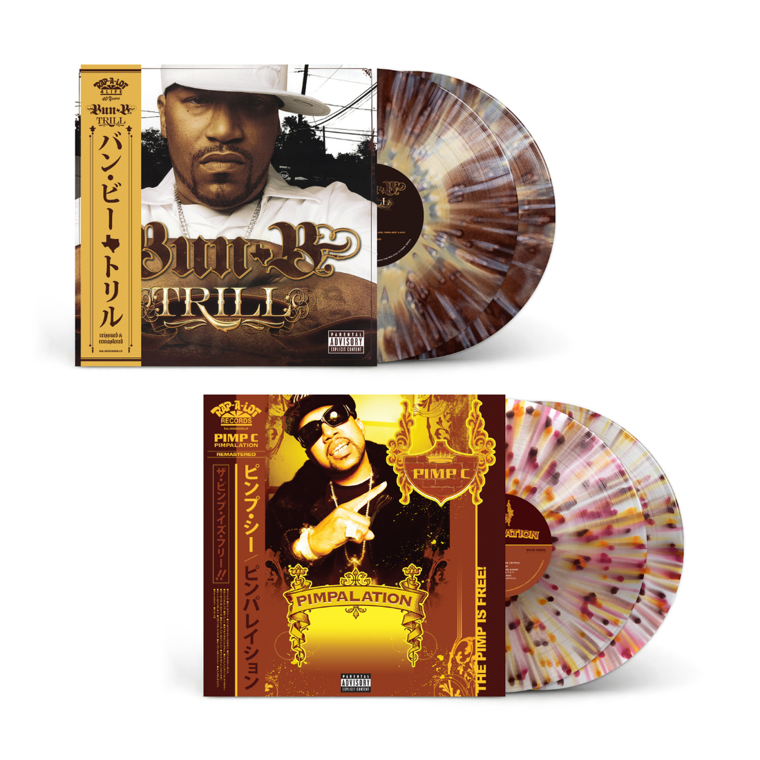 RAP-A-LOT Bun B & Pimp C UGK Bundle (Exclusive Colored 4xLP Bundle)