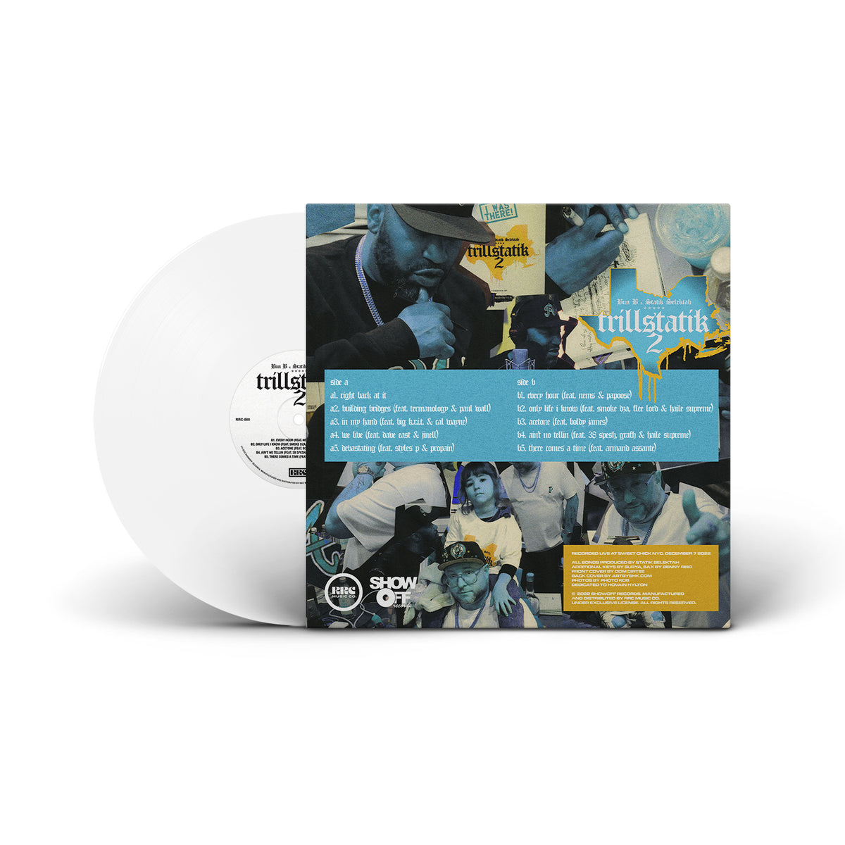 Bun B & Statik Selektah - Trillstatik 2 (Colored Vinyl LP)