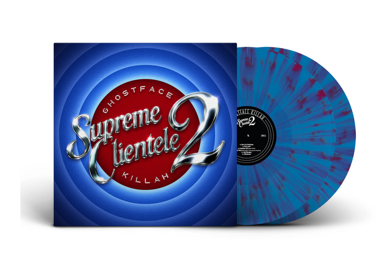 Vinyl record and cover for 'Supreme Clientele 2' by Ghostface Killah on a white background