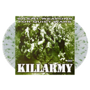Vinyl record cover with soldiers and text 'Silent Weapons for Quiet Wars' by Killarmy.