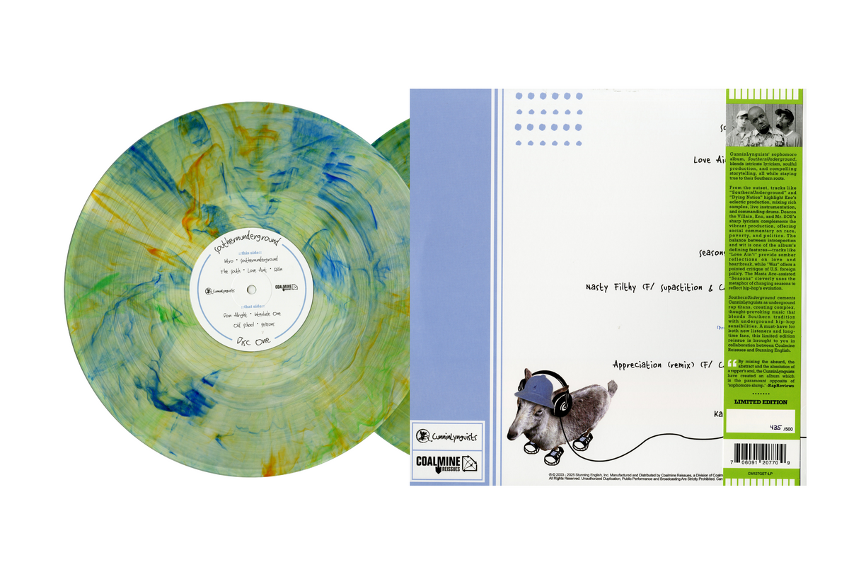 CunninLynguists／Southernunderground 2枚LP CunninLynguists - SouthernUnderground (Smoke Colored Vinyl 2xLP)
