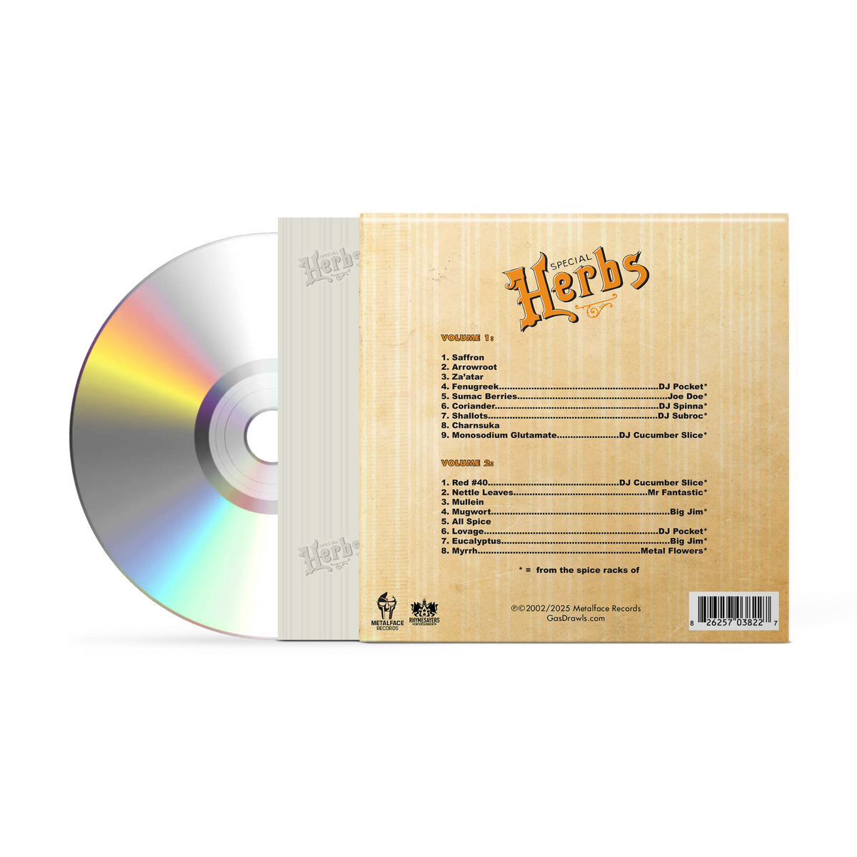 MF DOOM - Special Herbs Vol 1 & 2 (CD) MF DOOM - Special Herbs Vol 1 & 2 (CD)
