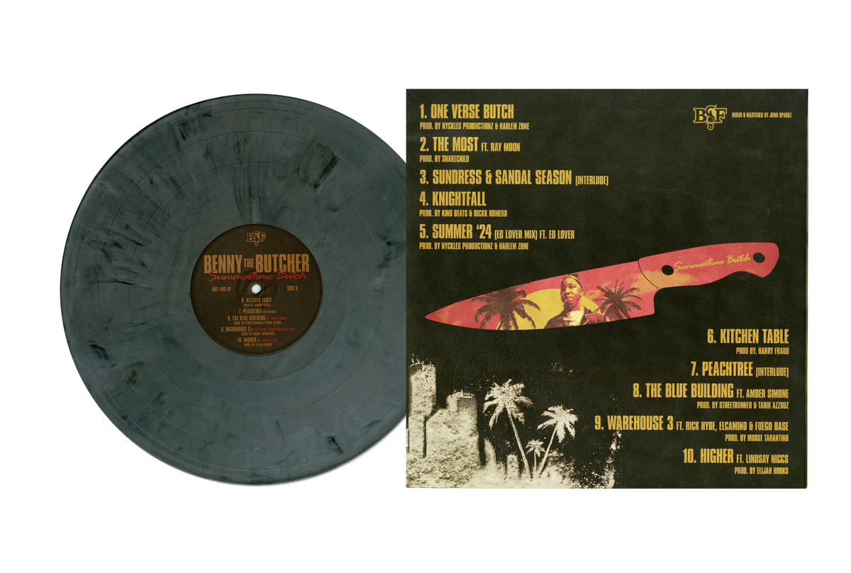 独LP Benny (45) & Black Soprano Fam Summertime Butch: Silver Smoke VINYL NXT140LPSILVERV Black Soprano Family 未開封 /00260 Benny The Butcher - Summertime Butch (Silver Smoke Colored LP)