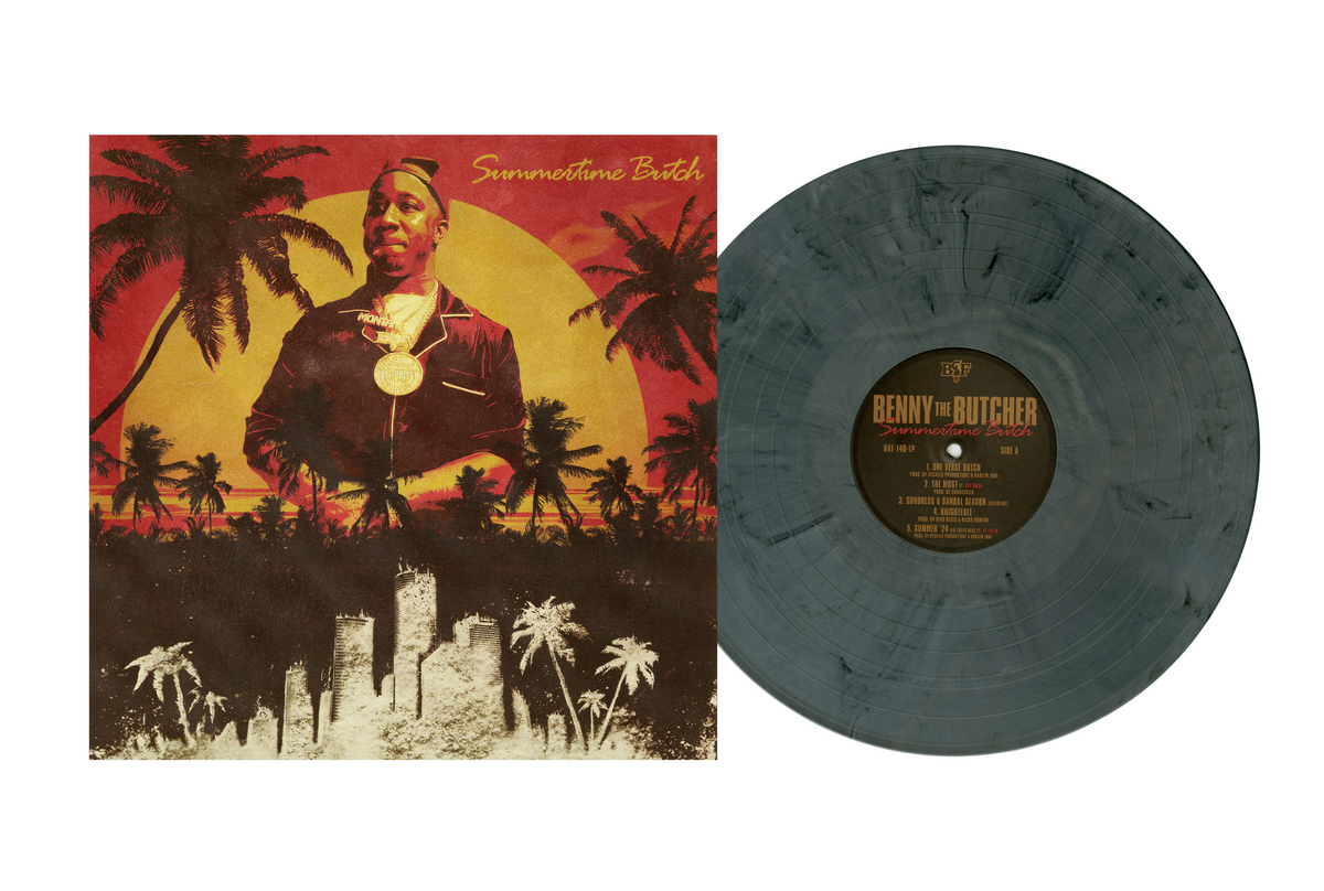 Smoke DZA & Benny The Butcher LP ほぼ新品 Benny The Butcher - Summertime Butch (Silver Smoke Colored LP)