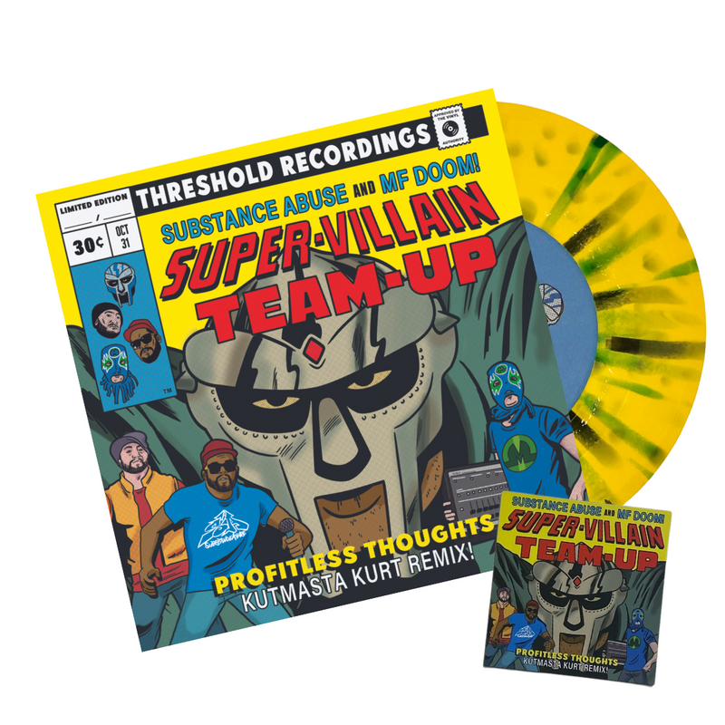 Super-Villain Team Up (Yellow Splatter 7" + Magnet)