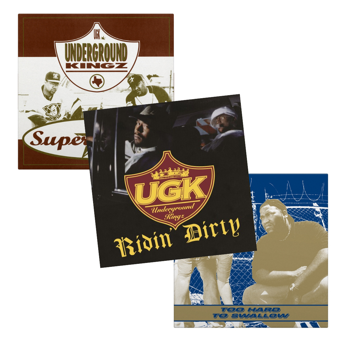 UGK (Underground Kingz) First 3 Albums (Clear 6xLP Vinyl Bundle)