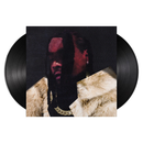 Vinyl record with a cover featuring Wale in fur coat for the album everything is a lot