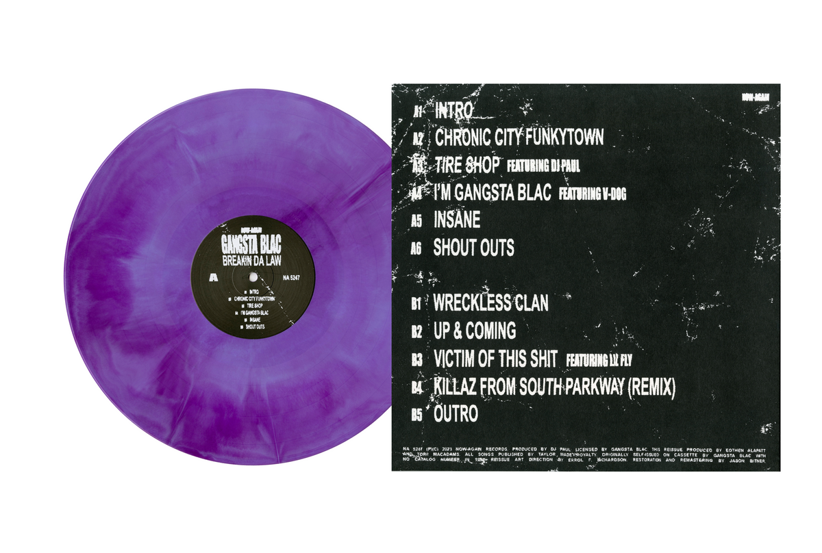 Gangsta Blac - Breakin Da Law (Colored Vinyl LP) Gangsta Blac - Breakin Da Law (Colored Vinyl LP)