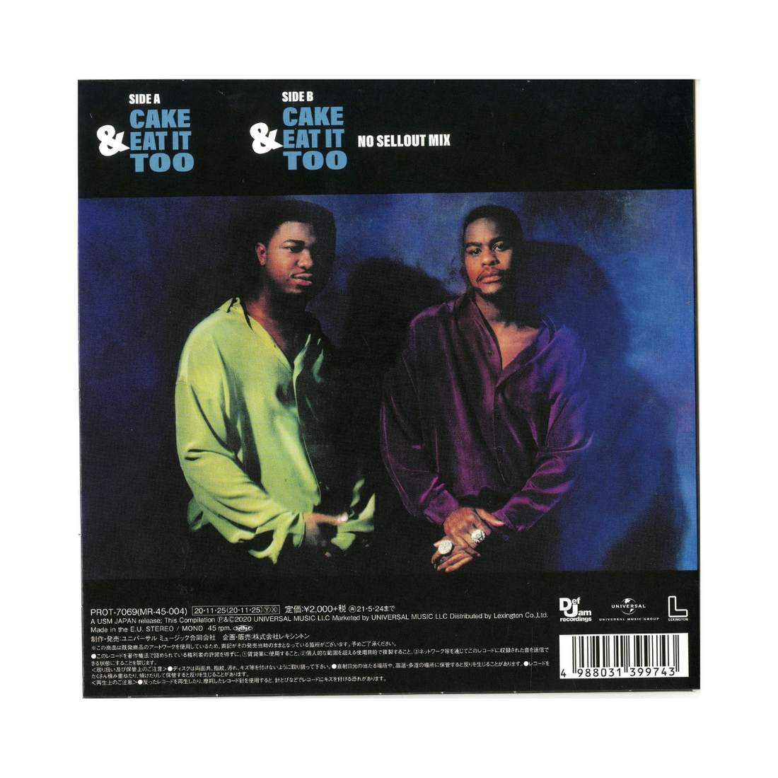 US オリジナル NICE & SMOOTH/CAKE & EAT IT TOO Nice & Smooth - Cake & Eat It Too b/w No Sellout Mix (7