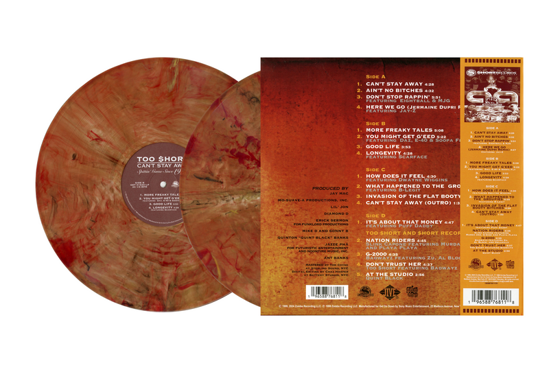 Too $hort - Can't Stay Away (Colored Vinyl 2xLP) Too $hort - Can't Stay Away (Colored Vinyl 2xLP)