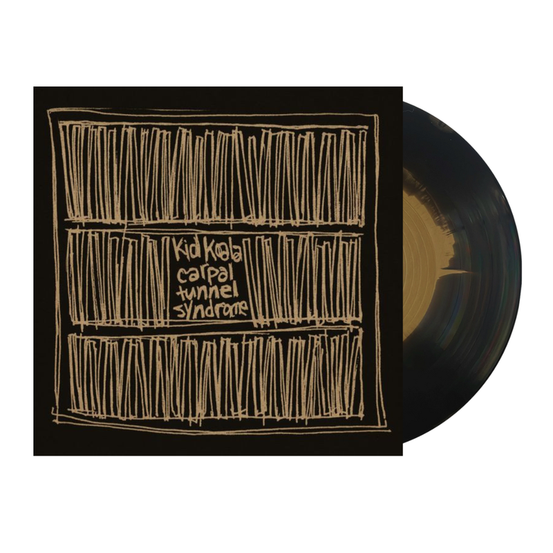 Kid Koala Vinyl record with a black cover featuring abstract white lines and text.