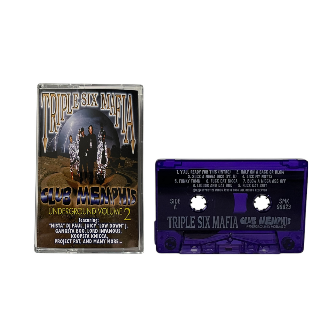 Triple Six Mafia - Club Memphis: Underground Vol 2 (Purple Cassette) Triple Six Mafia - Club Memphis: Underground Vol 2 (Purple Cassette)