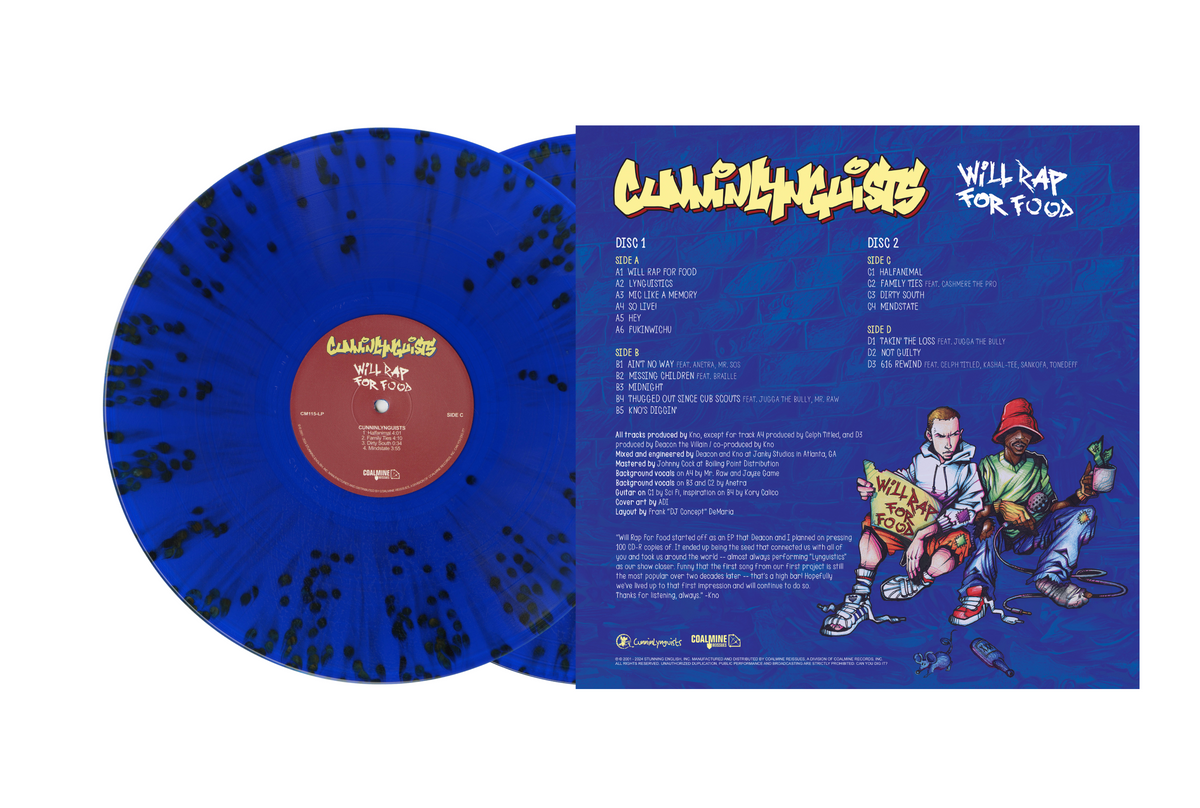 CunninLynguists - Will Rap for Food (Colored Vinyl 2xLP)