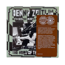 Album cover for 'The Name of This Terrain' by Denny Zeitlin, featuring a black-and-white photo of Denny Zeitlin at a keyboard, with a mint green and black checkerboard border and stylized text.