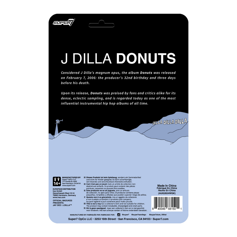 J Dilla (Donuts Smile Album Cover) ReAction (3.75" Figure)