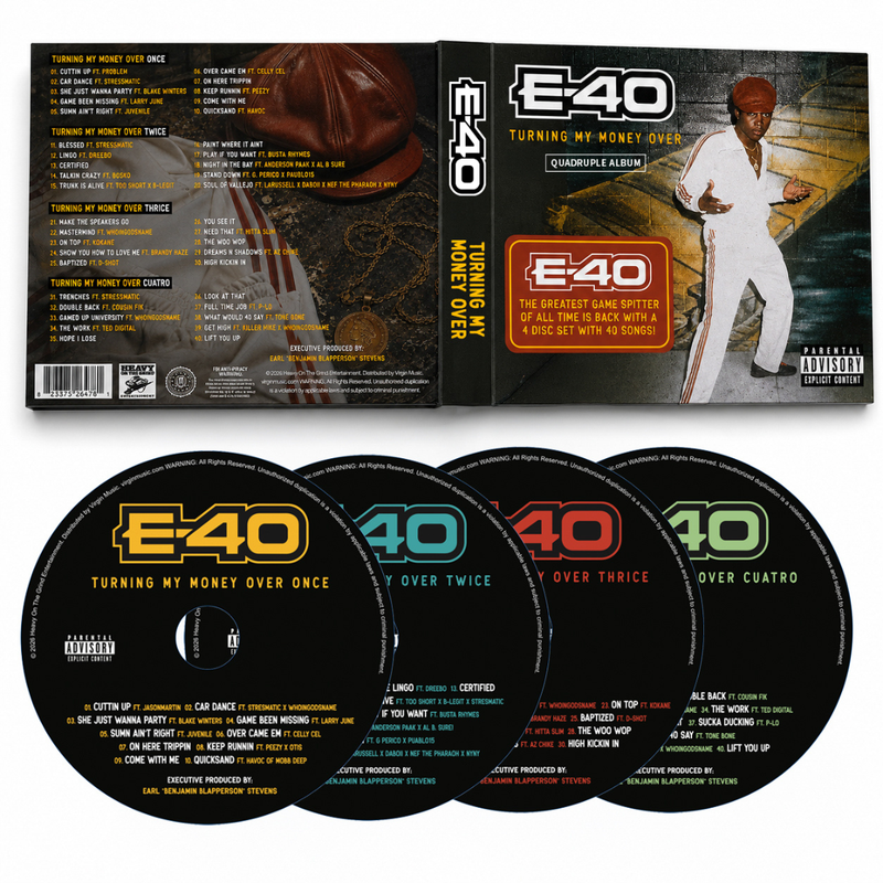 E-40 - Turning My Money Over (Quadruple Album) (4xCD)